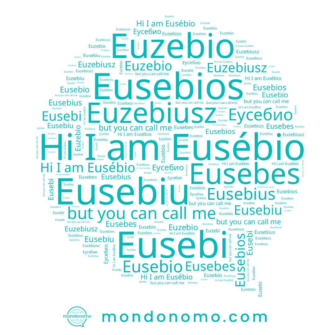 name Eusébio, name Eusebios, name Eusebi, name Eusebiu, name Euzebio, name Euzebiusz, name Eusebio, name Eusebes, name Eusebius, name Еусебио