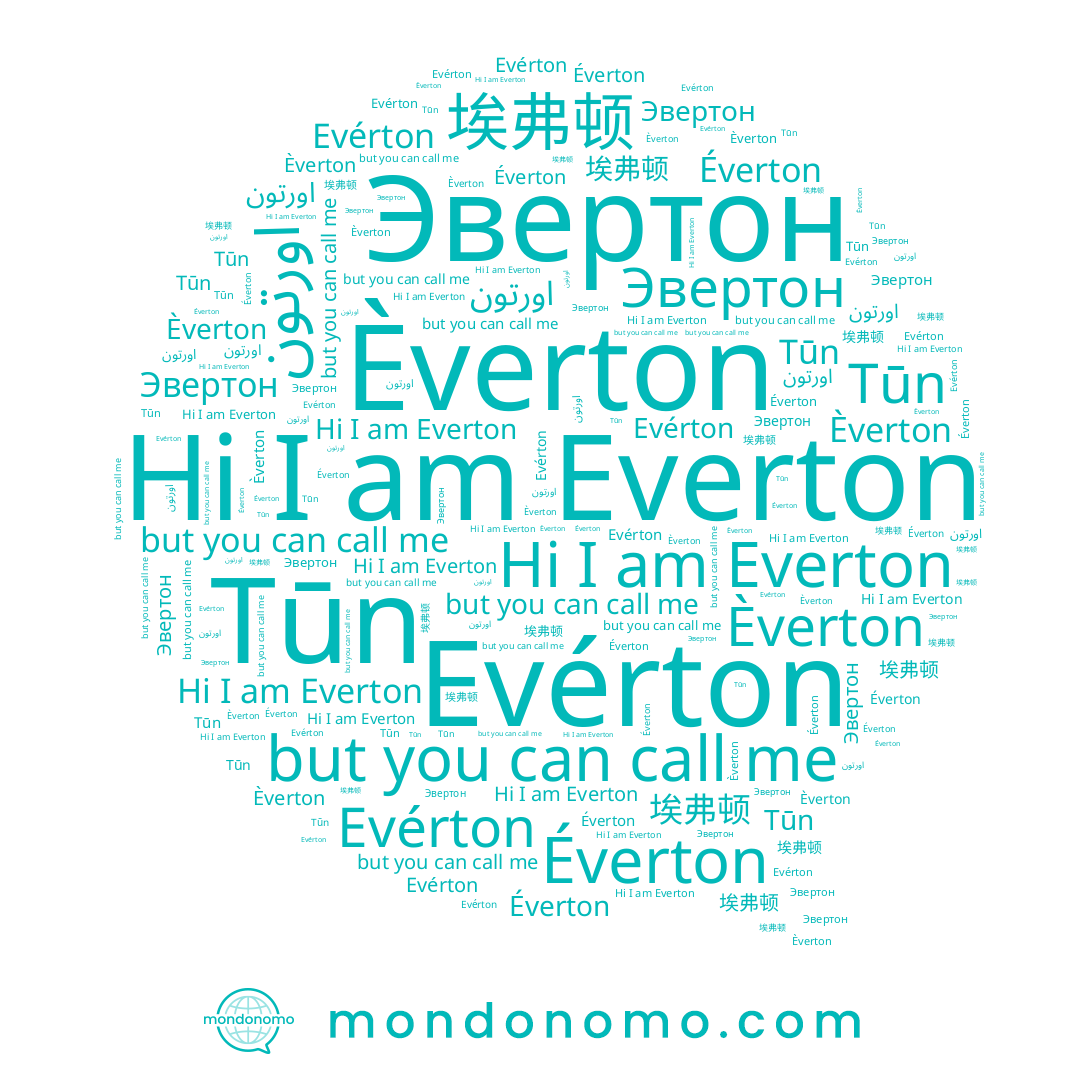name Éverton, name Everton, name Èverton, name Эвертон, name اورتون, name Evérton, name Tūn