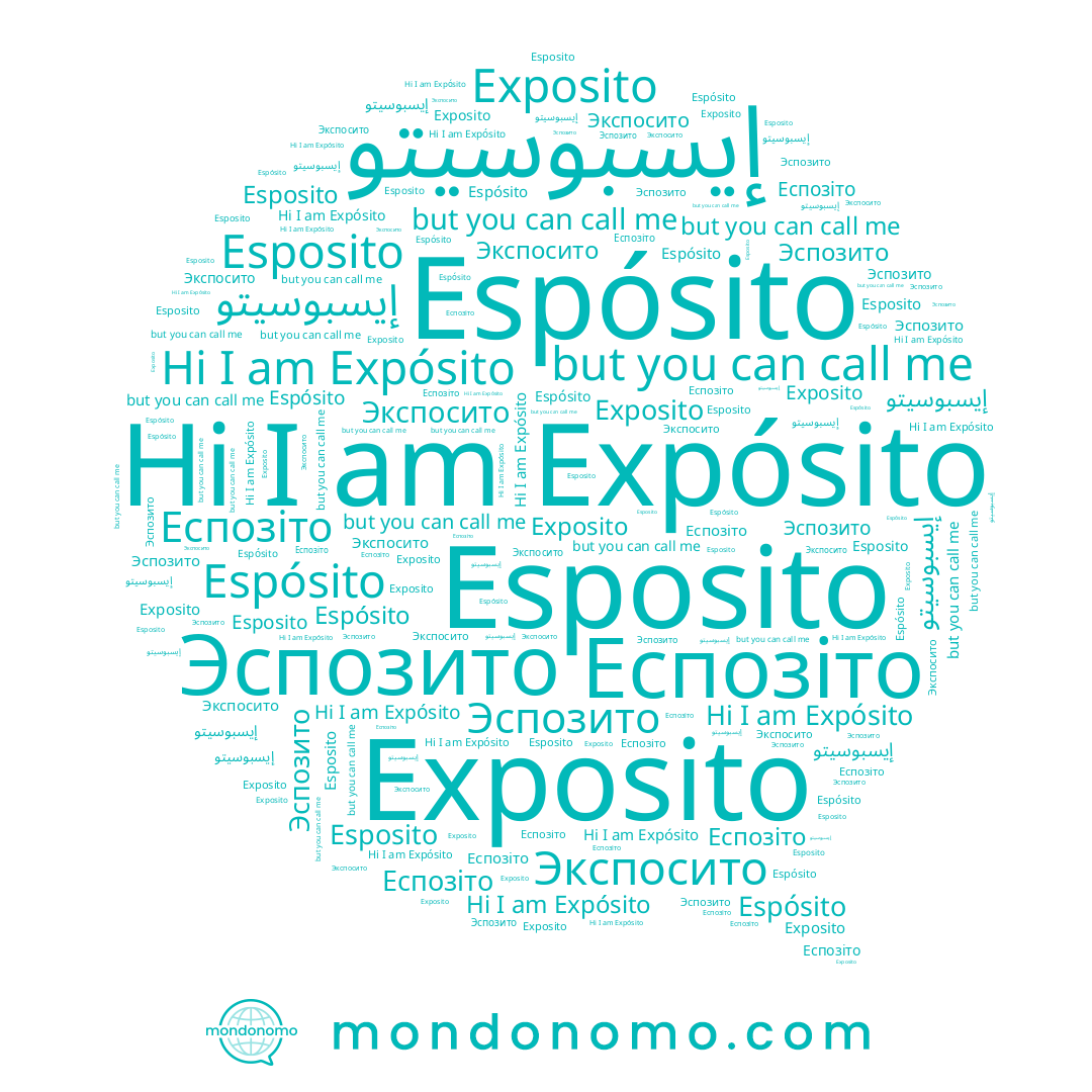 name Espósito, name إيسبوسيتو, name Exposito, name Expósito, name Экспосито, name Эспозито, name Еспозіто, name Esposito