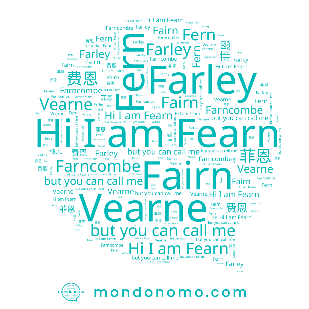 name Fairn, name Fern, name Fearn, name Vearne, name Farley, name Farncombe