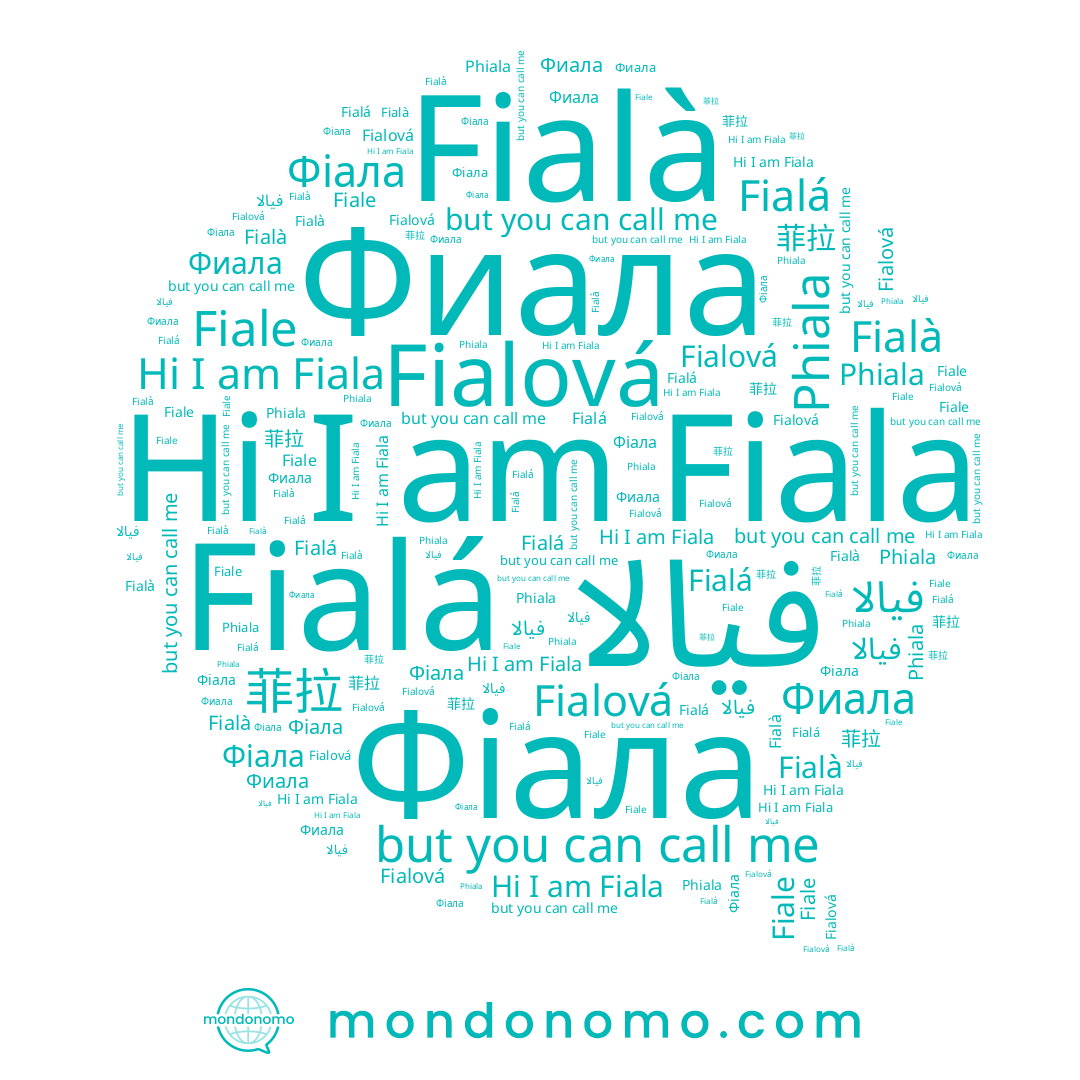 name Fialá, name Fiale, name Фиала, name Фіала, name فيالا, name Fialà, name Fiala, name Phiala, name 菲拉, name Fialová
