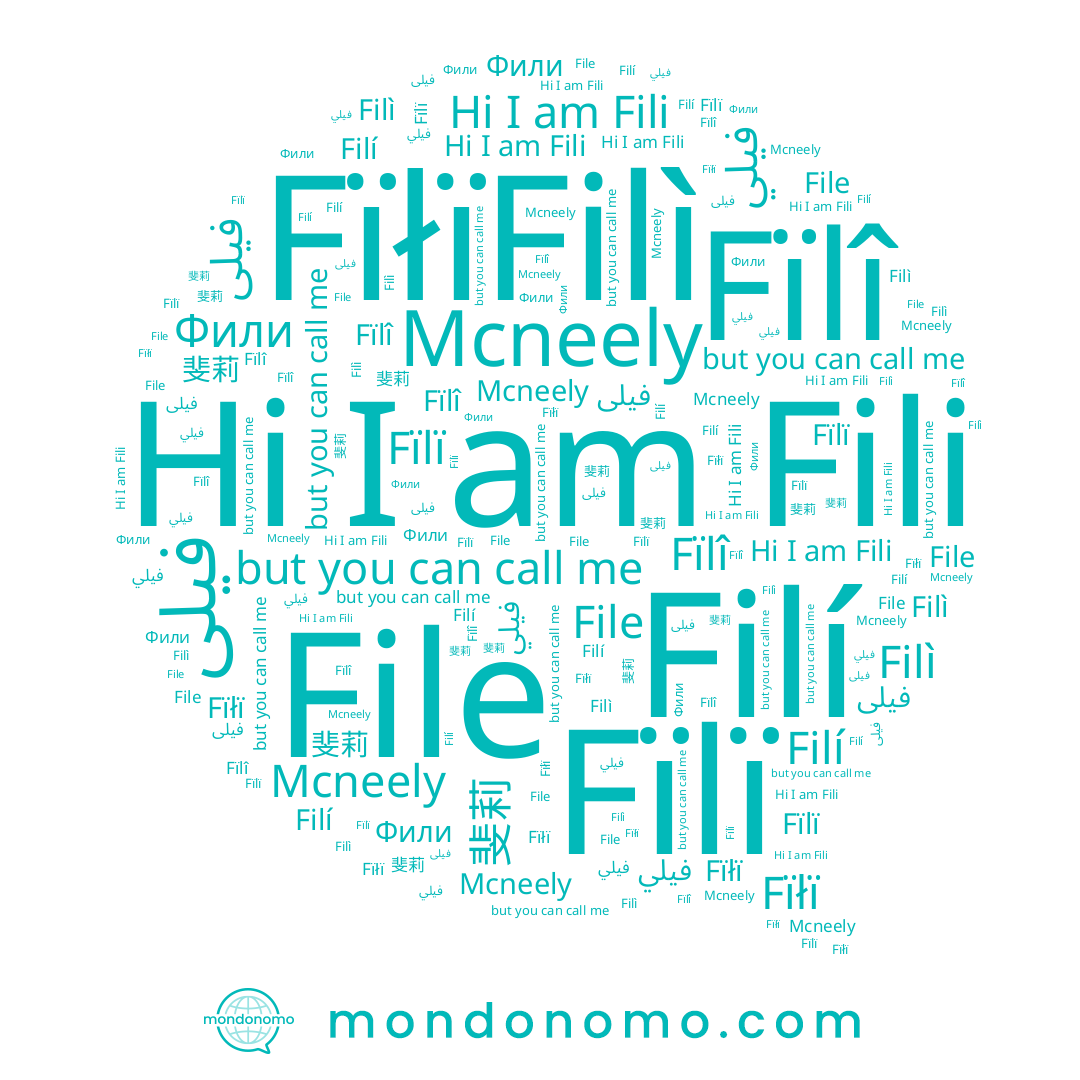 name Fïłï, name Fïlî, name Fili, name Filí, name فيلي, name فیلی, name Mcneely, name Filì, name Fïlï, name 斐莉, name File