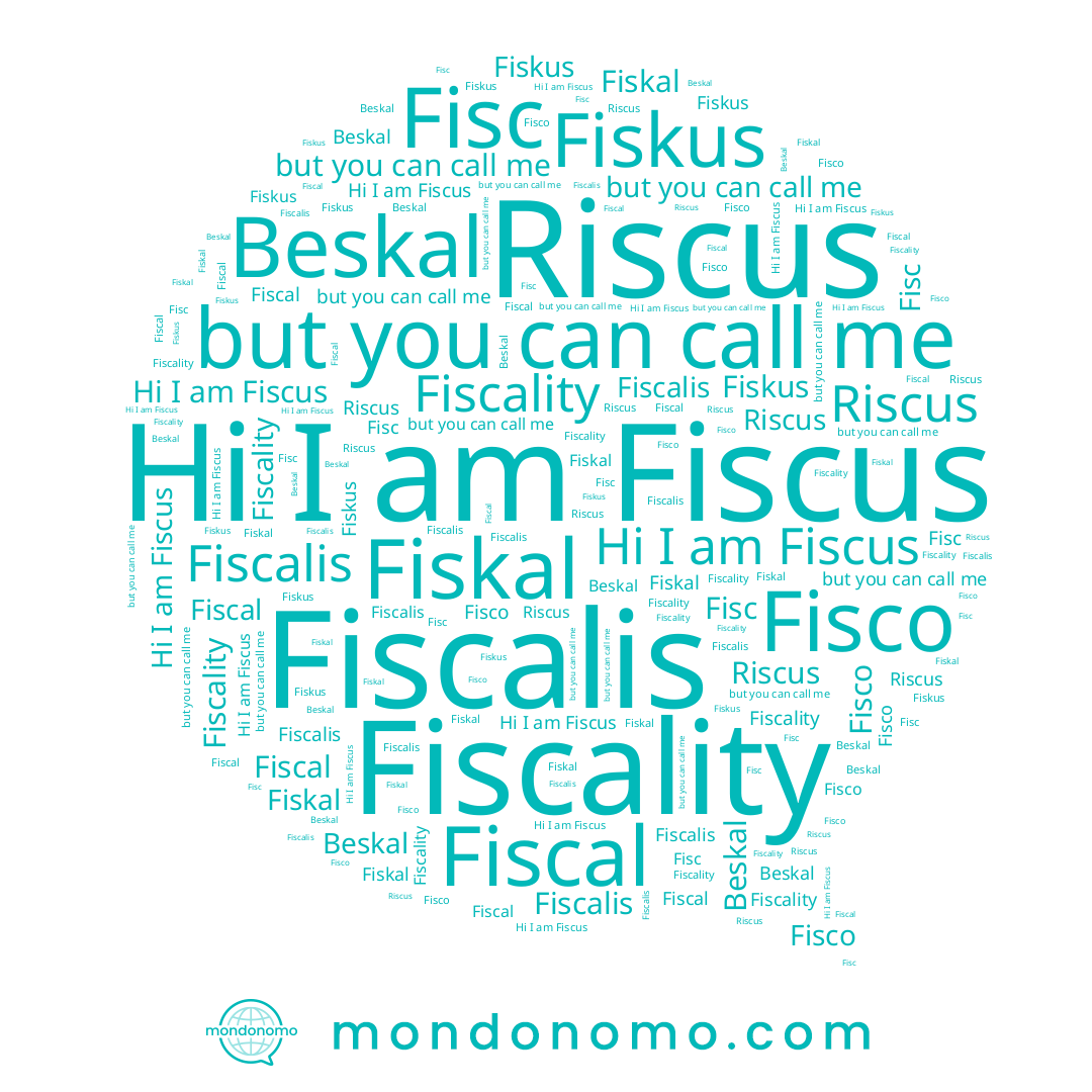 name Fiskus, name Fiscality, name Fiscus, name Fisco, name Fiskal, name Riscus, name Beskal