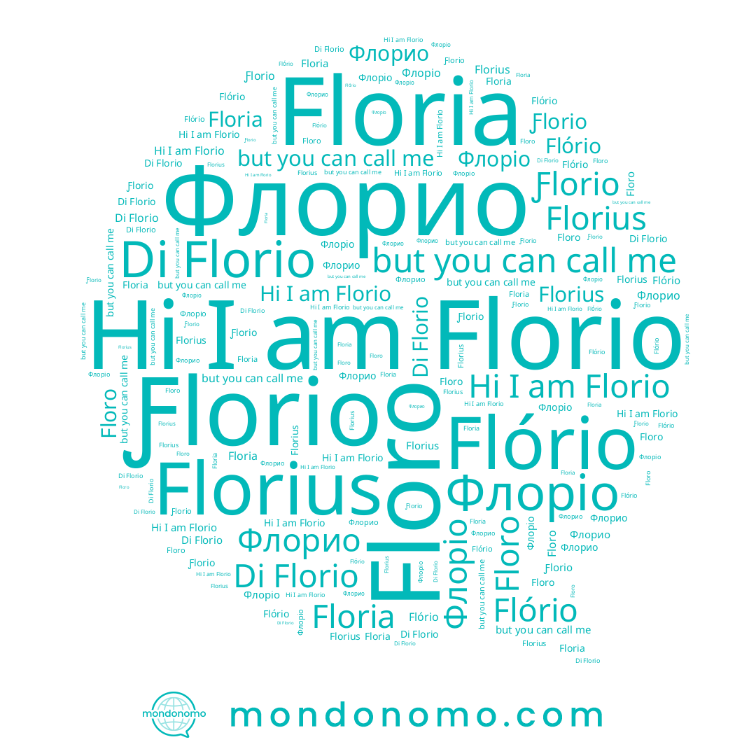 name Floro, name Ƒlorio, name Florius, name Флорио, name Floria, name Florio, name Флоріо, name Flório