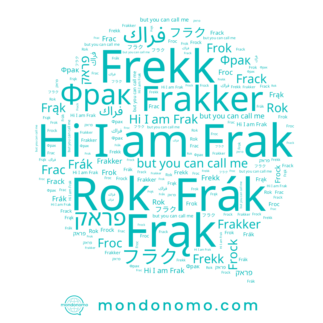 name フラク, name Frak, name Froc, name Frac, name Frack, name Rok, name Фрак, name Frock, name פראק, name Frąk, name فراك, name Frok, name Frakker, name Frák, name Frekk
