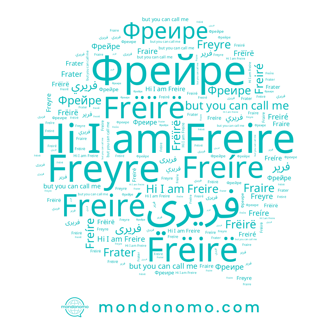 name Frëïrë, name Freíre, name فريرى, name Freyre, name فرير, name Freiré, name Freire, name Fraire, name Фрейре, name Frater, name Фреире, name Frëirë