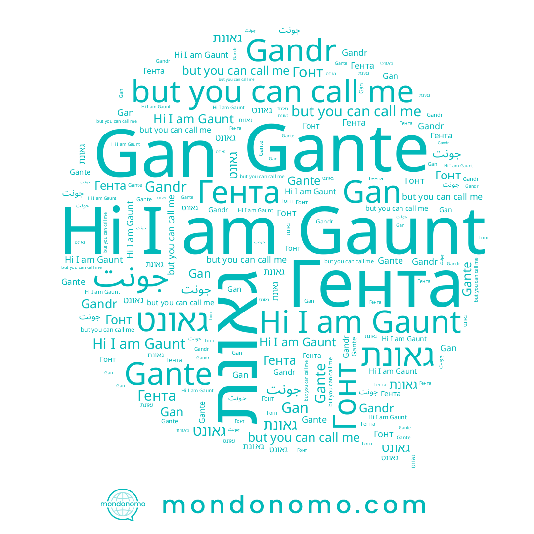 name גאונת, name جونت, name Гонт, name גאונט, name Gan, name Gandr, name Gaunt, name Gante