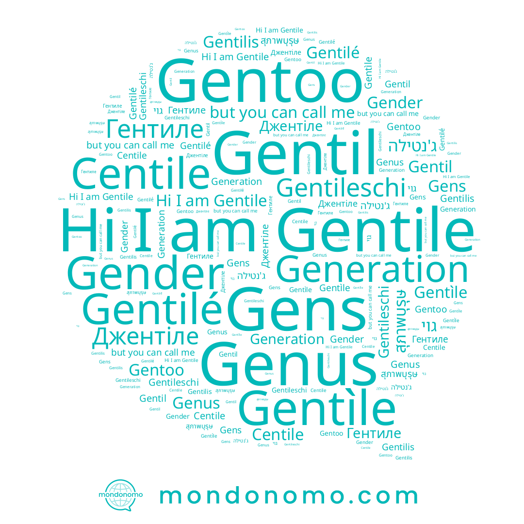 name Gens, name Гентиле, name Gentileschi, name Gentìle, name Gentilé, name Gentile, name Gentil, name ג'נטילה, name גוי, name Centile, name Gender, name สุภาพบุรุษ, name Genus
