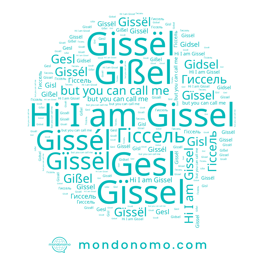 name Gißel, name Gissel, name Gïssël, name Гиссель, name Gidsel, name Gïssel, name Gisl, name Gesl, name Gissél, name Гіссель, name Gissël