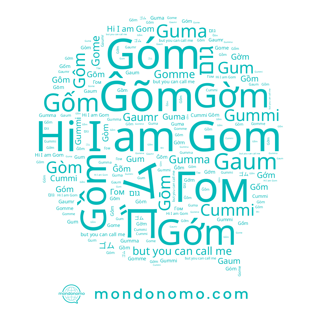 name ゴム, name Gaumr, name Cummi, name Gome, name Gōm, name Gomme, name Gớm, name Góm, name Ĝõm, name Gaum, name Gum, name Gom, name Gumma, name Gồm, name Gummi, name Гом, name Gòm, name Guma, name Gờm, name Gôm