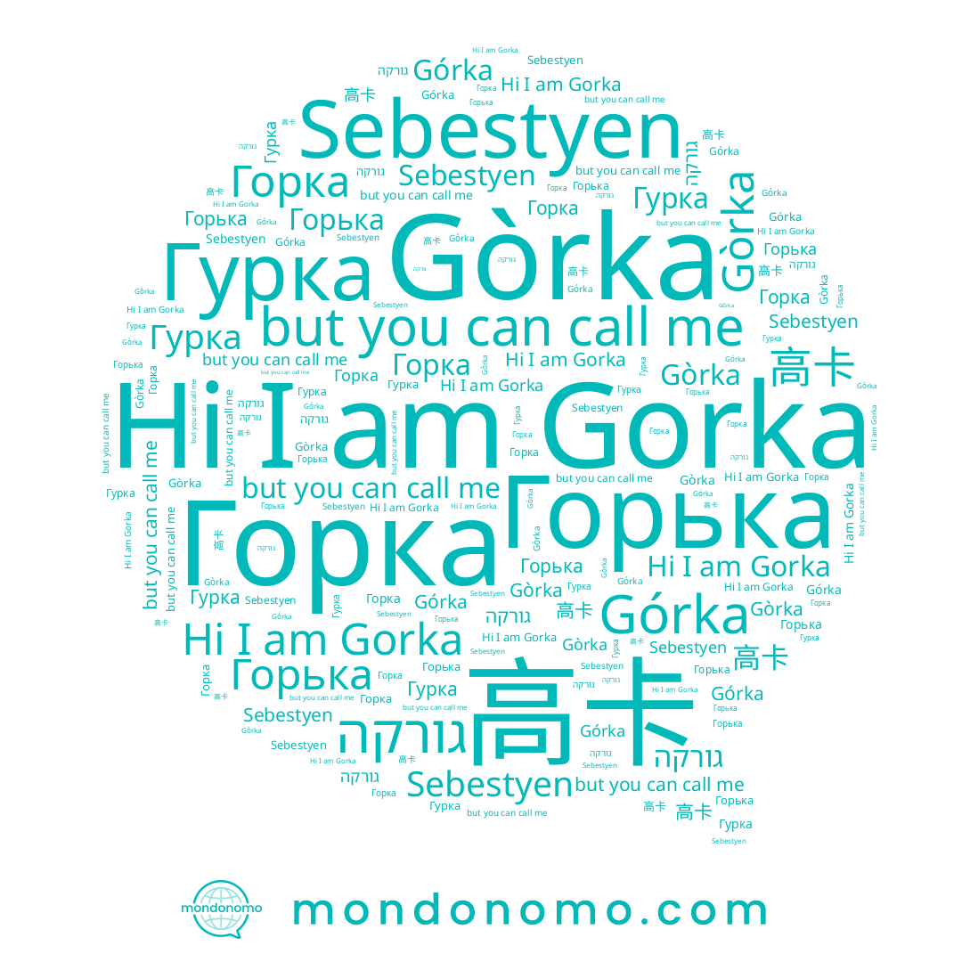 name Горька, name Gòrka, name Górka, name גורקה, name 高卡, name Sebestyen, name Gorka