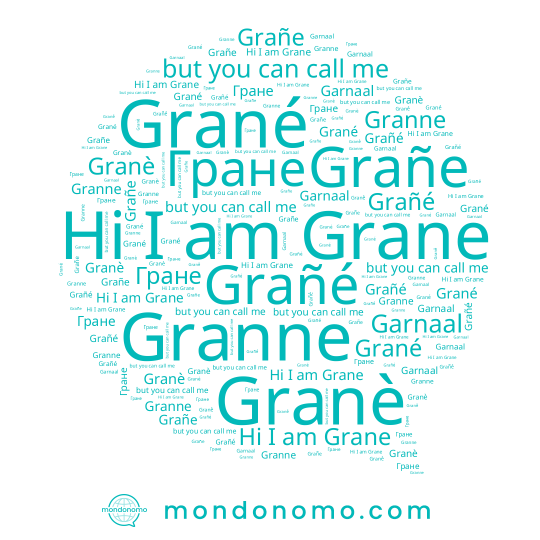 name Granè, name Grane, name Garnaal, name Гране, name Grañé, name Grañe, name Grané, name Granne