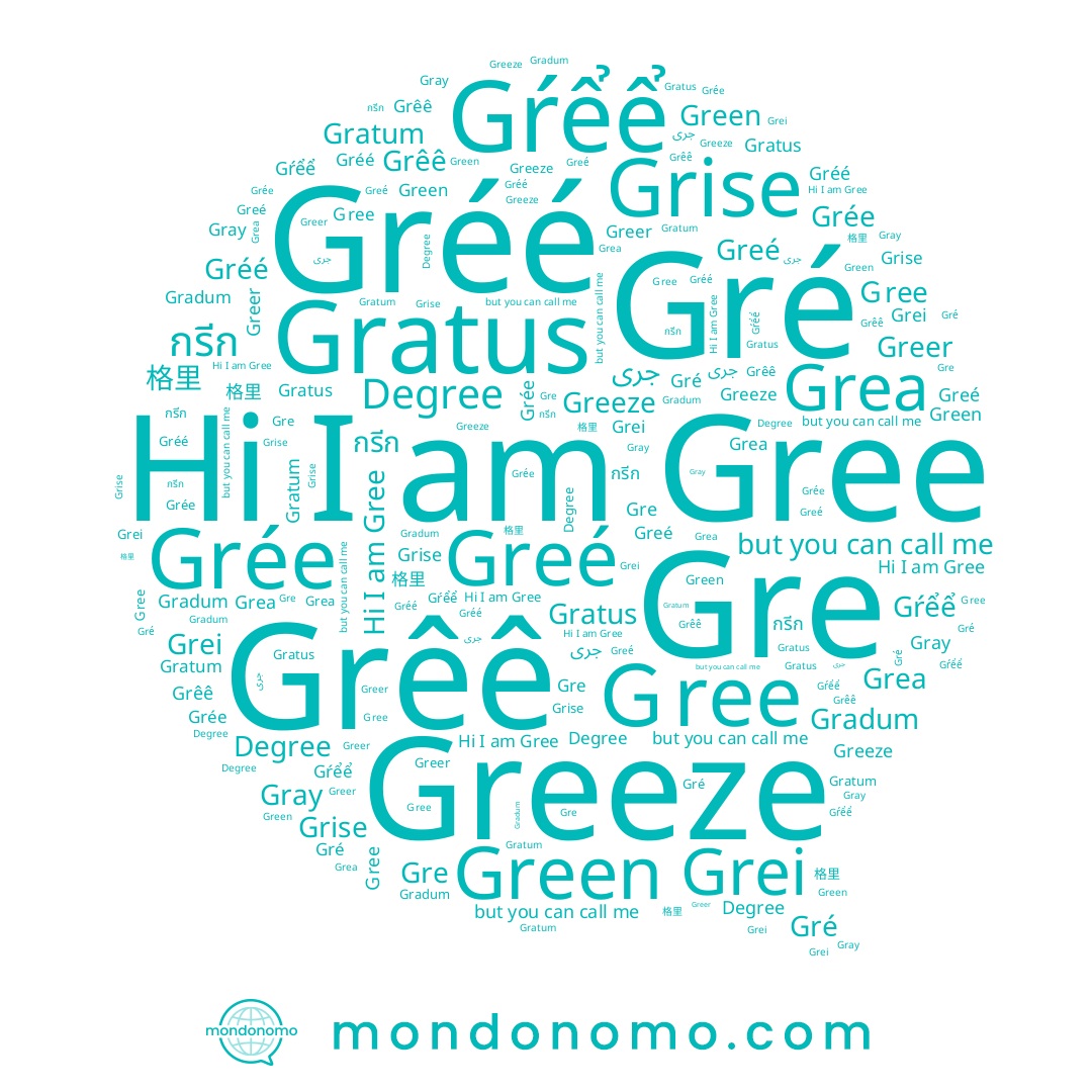 name Gŕểể, name Greé, name Ｇree, name 格里, name Gre, name Gré, name Gratus, name Grée, name Grise, name Greer, name Gree, name กรีก, name جرى, name Green, name Gratum, name Gray, name Grei, name Greeze, name Grêê, name Gréé