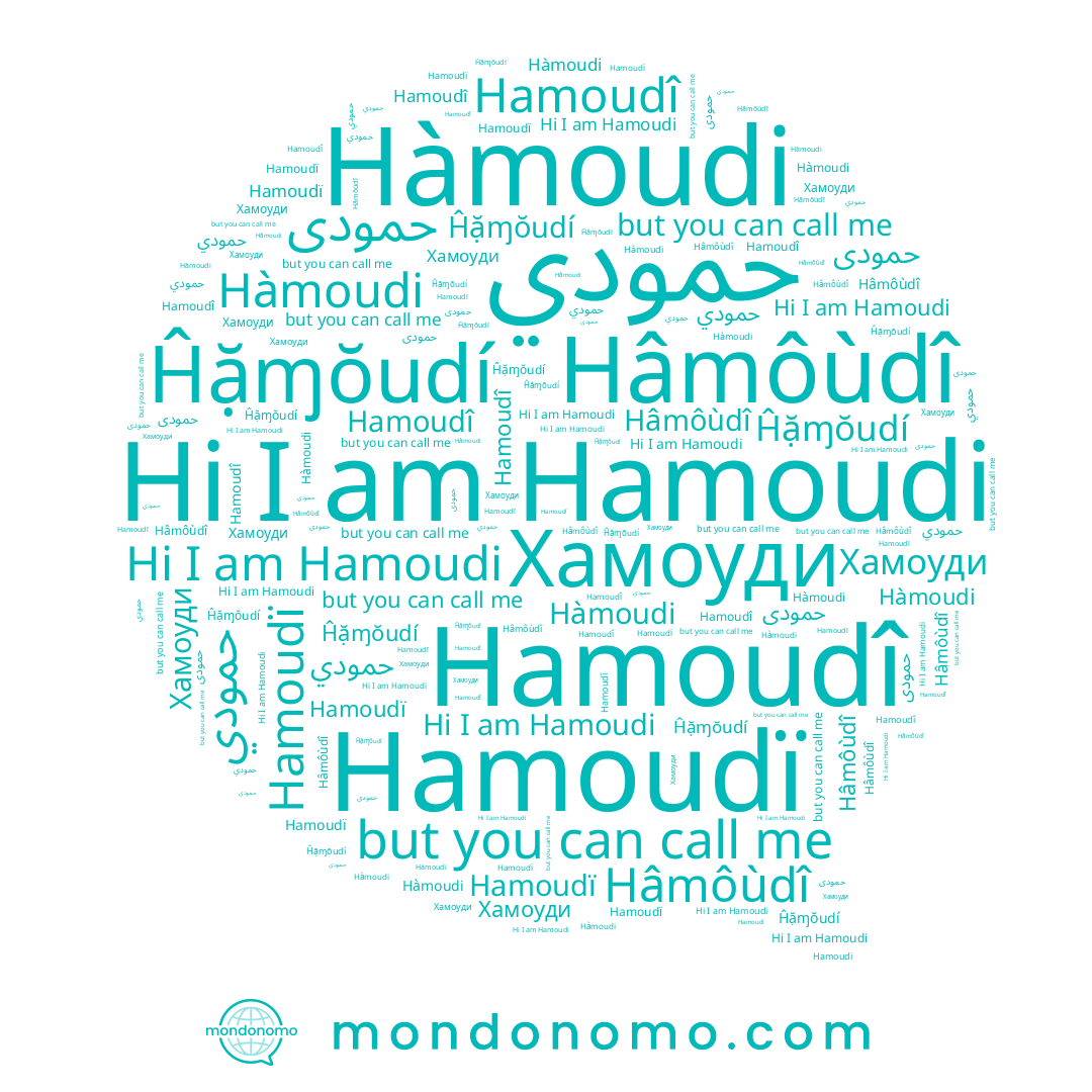 name Хамоуди, name Hamoudi, name Hâmôùdî, name Ĥặɱŏudí, name Hàmoudi, name Hamoudï, name حمودي, name Hamoudî, name حمودى