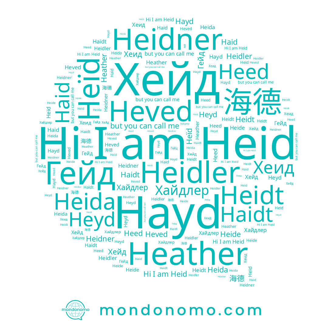name Heed, name Haidt, name Хайдлер, name Haid, name Hayd, name Heidler, name Хейд, name Heide, name Heïd, name 海德, name Heidt, name Heid, name Heather, name Heida, name Heved, name Heyd, name Heidner, name Гейд, name Хеид