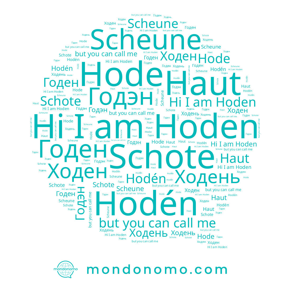 name Hoden, name Годэн, name Haut, name Hode, name Schote, name Hodén, name Годен, name Ходен, name Ходень