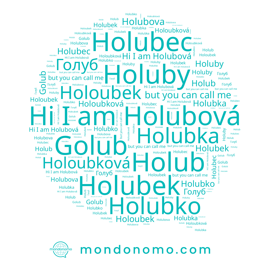 name Holoubek, name Holubec, name Holubko, name Holub, name Golub, name Holuby, name Голуб, name Holubova, name Holubek, name Holubová, name Holubka, name Holoubková