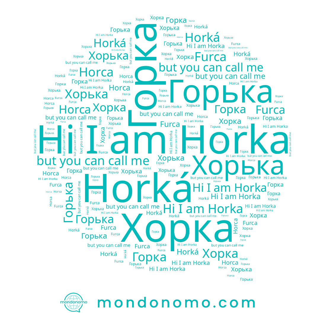 name Horca, name Горька, name Horka, name Хорка, name Furca, name Хорька, name Horká