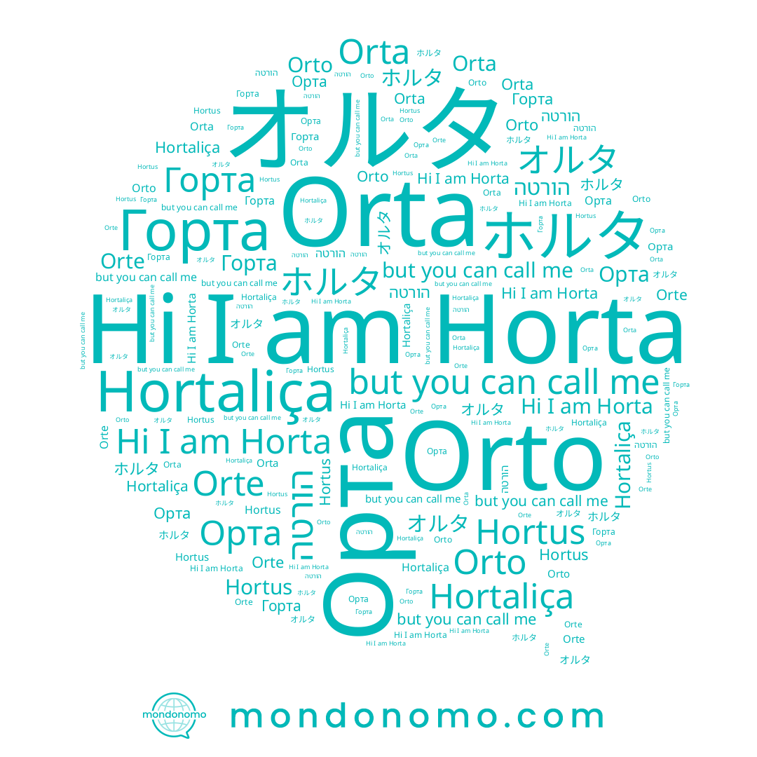 name Hortaliça, name Orte, name ホルタ, name Горта, name Horta, name הורטה, name Orta