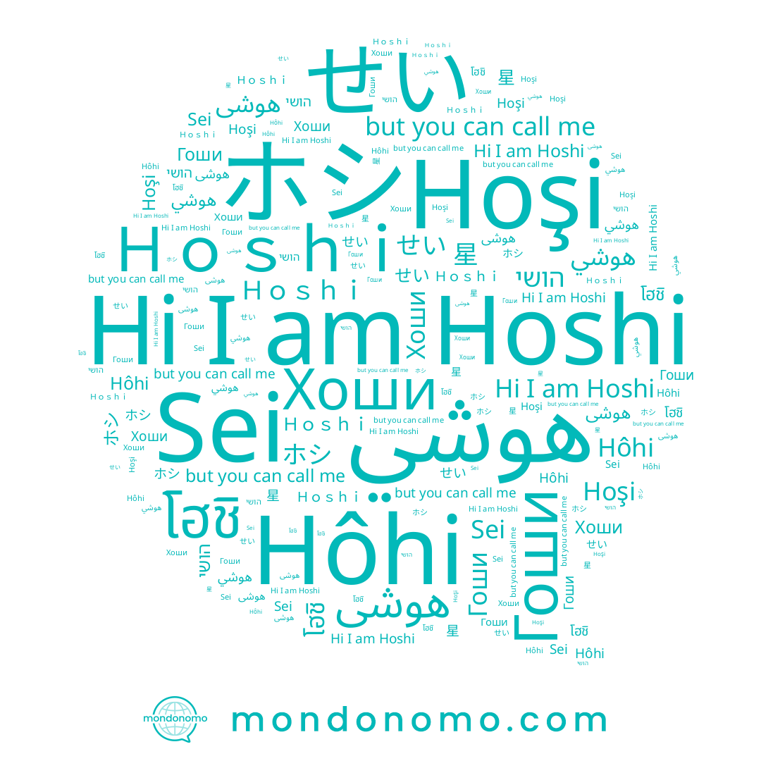 name Hoshi, name Sei, name โฮชิ, name Хоши, name הושי, name Гоши, name Ｈｏｓｈｉ, name 星, name Hôhi, name せい, name Hoşi, name هوشي, name هوشی, name ホシ