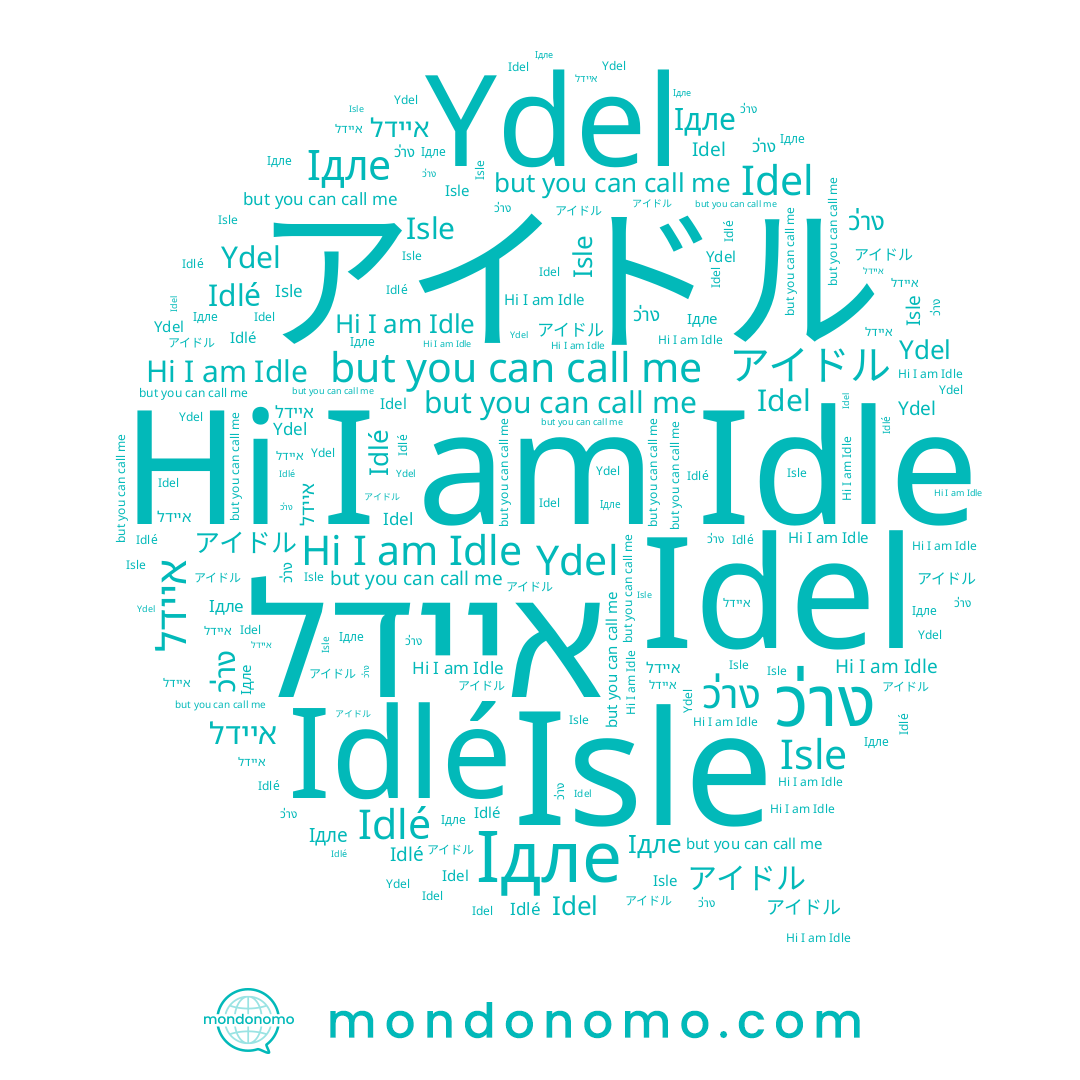name ว่าง, name Isle, name Ydel, name Ідле, name Idle, name Idlé, name Idel