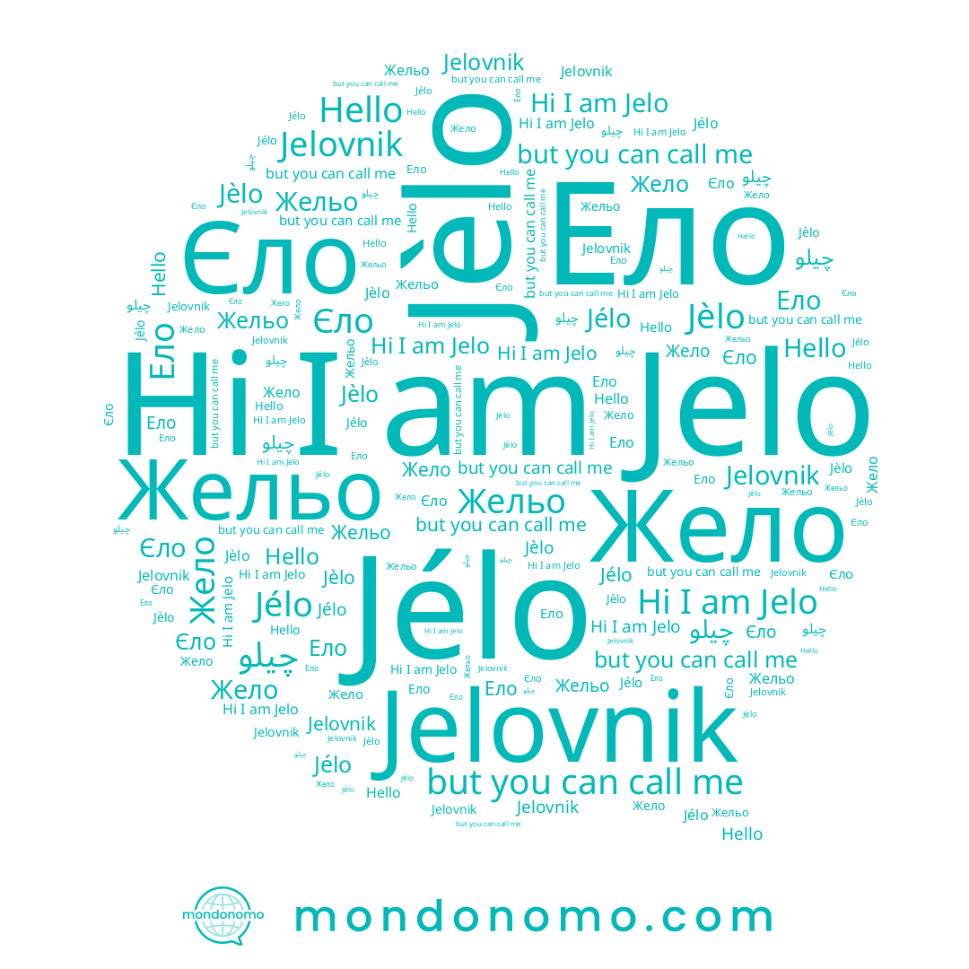 name Єло, name Jèlo, name Jélo, name Jelovnik, name Jelo, name Ело, name Жело, name Жельо, name Hello