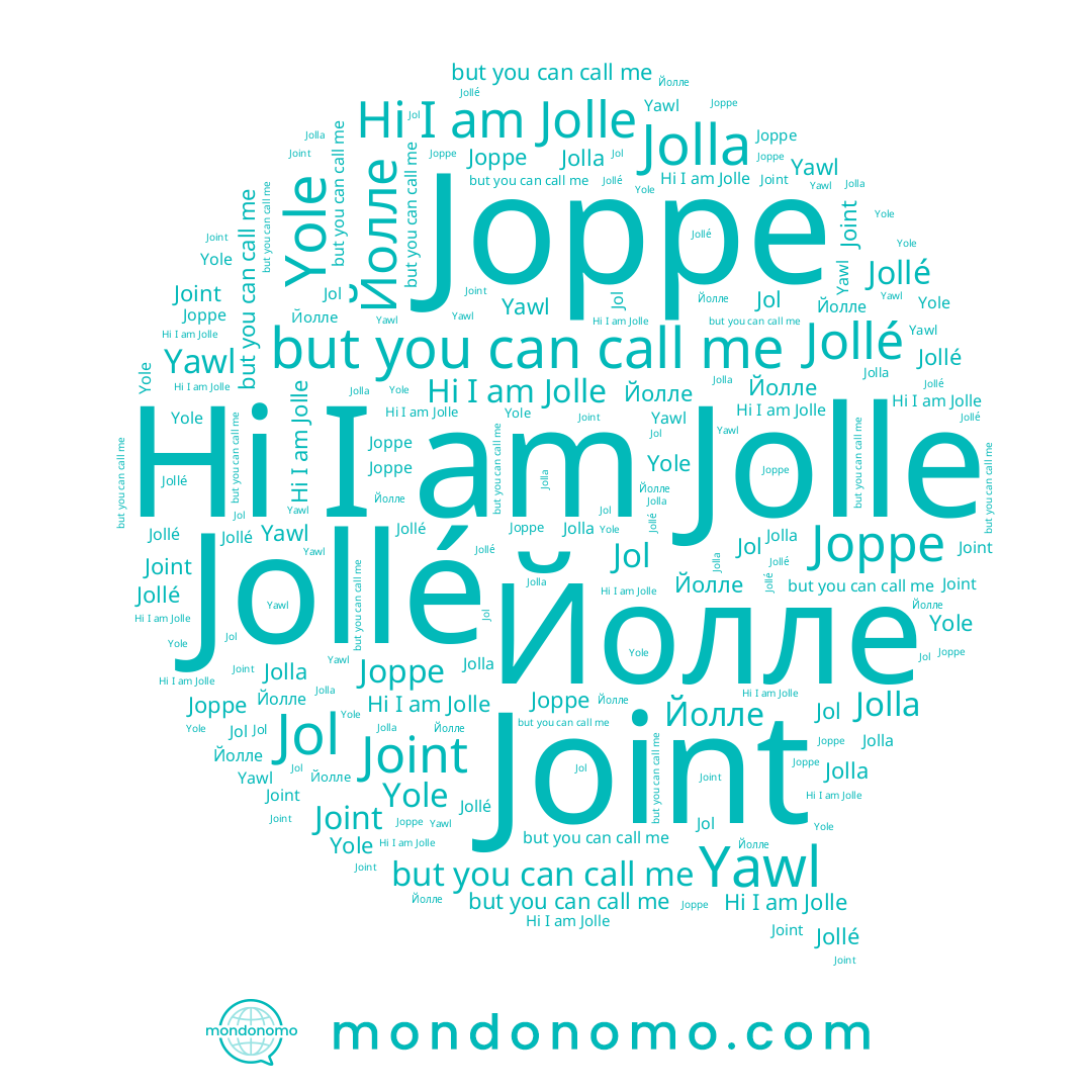 name Йолле, name Joppe, name Jollé, name Joint, name Jol, name Yole, name Yawl, name Jolle