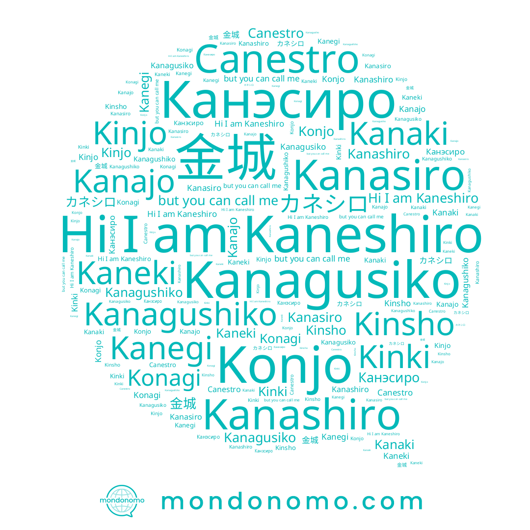 name Konjo, name Kanasiro, name Kinki, name Canestro, name Kinsho, name Kaneshiro, name Kanagushiko, name Kanajo, name Kaneki, name カネシロ, name Kanaki, name Kanegi, name Kanagusiko, name Kinjo, name Konagi, name 金城, name Канэсиро, name Kanashiro