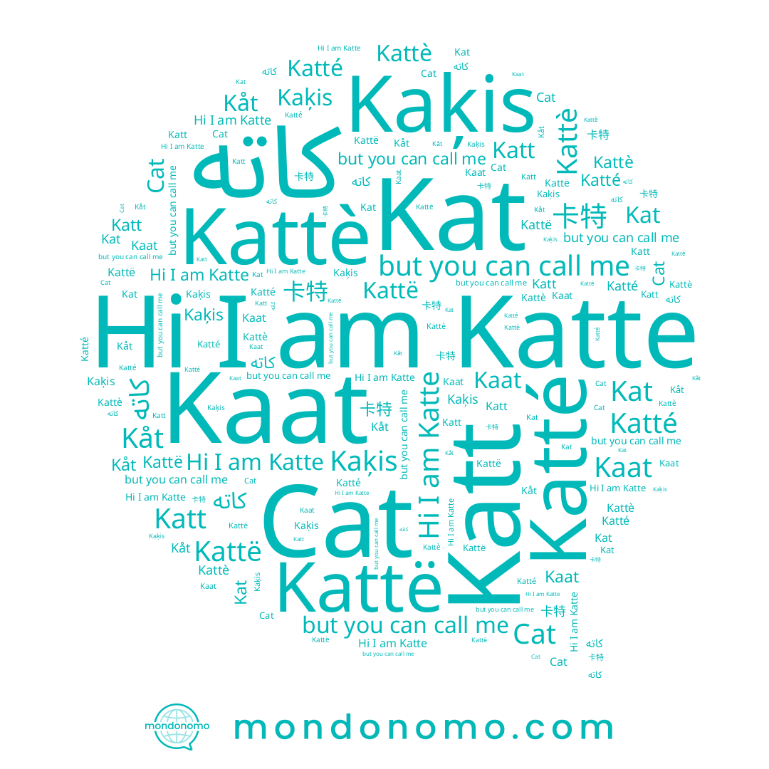 name Katté, name Cat, name 卡特, name Kat, name Katte, name Kattë, name Kaat, name Kattè, name Katt, name Kaķis