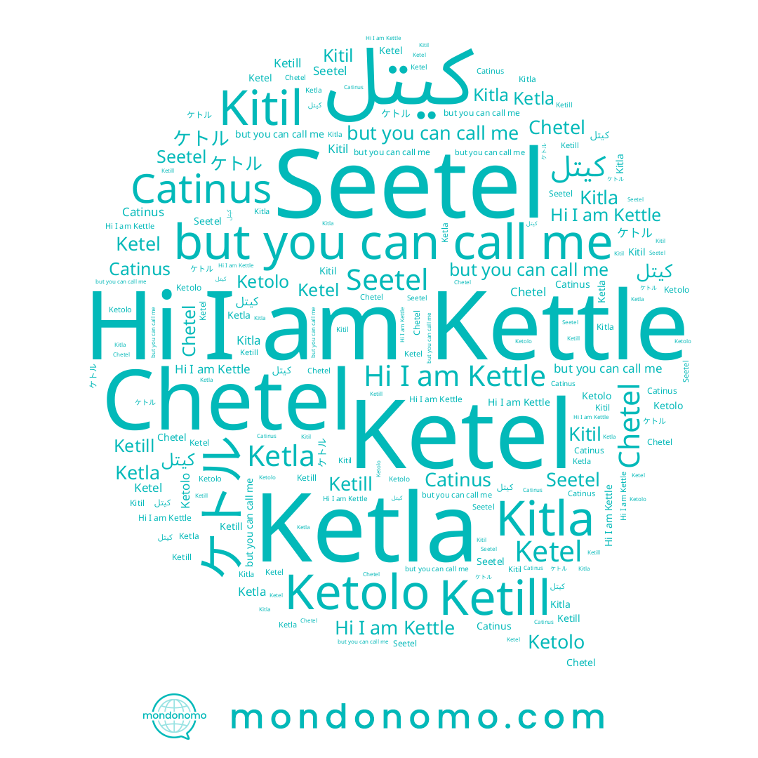 name Ketel, name Kitla, name Kitil, name ケトル, name Ketill, name Ketolo, name كيتل, name Kettle, name Catinus, name Ketla, name Chetel