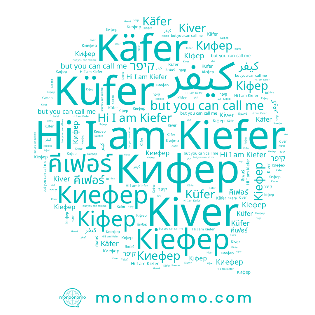 name كيفر, name คีเฟอร์, name קיפר, name Кіефер, name Кифер, name Киефер, name Küfer, name Kiver, name Käfer, name Kiefer