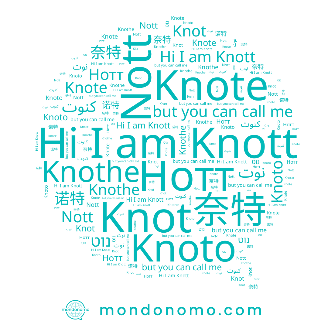 name Knoto, name نوت, name 奈特, name Knote, name Нотт, name נוט, name كنوت, name 诺特, name Knott, name Knot, name Knothe, name Nott
