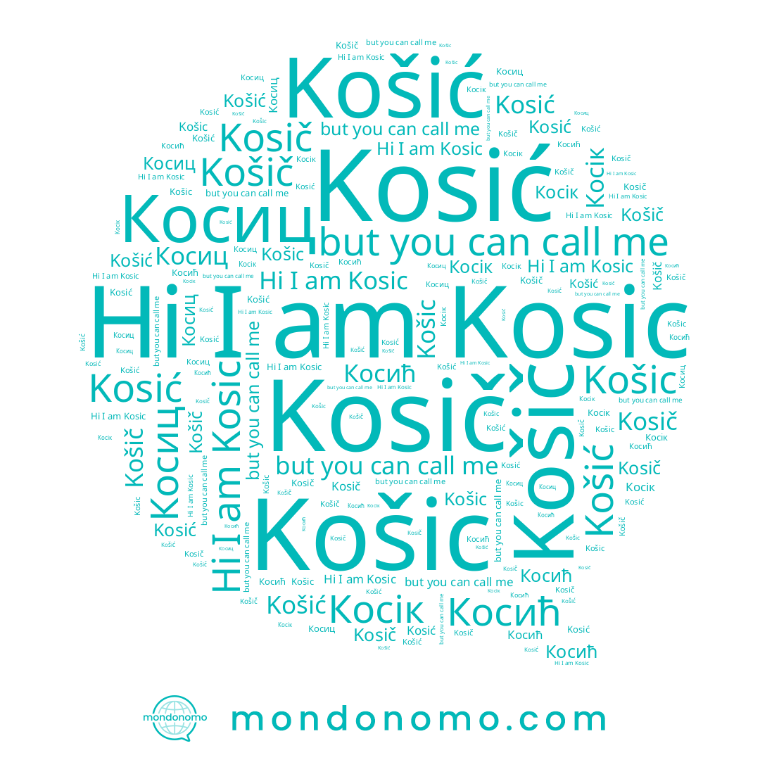 name Косић, name Kosić, name Косиц, name Košic, name Kosic, name Kosič, name Косік, name Košić, name Košič