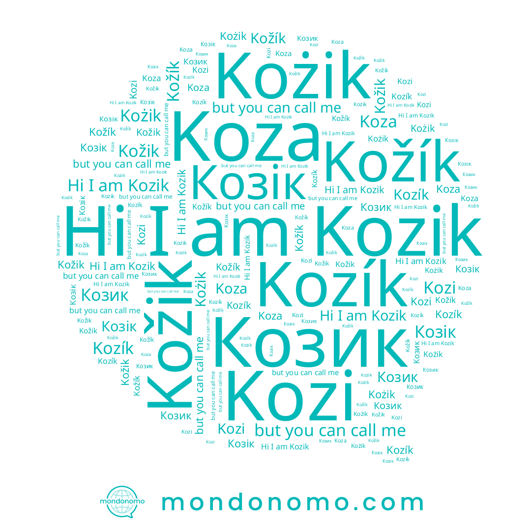 name Козік, name Koza, name Kozík, name Kožík, name Kozik, name Kożik, name Козик, name Kožik, name Kozi