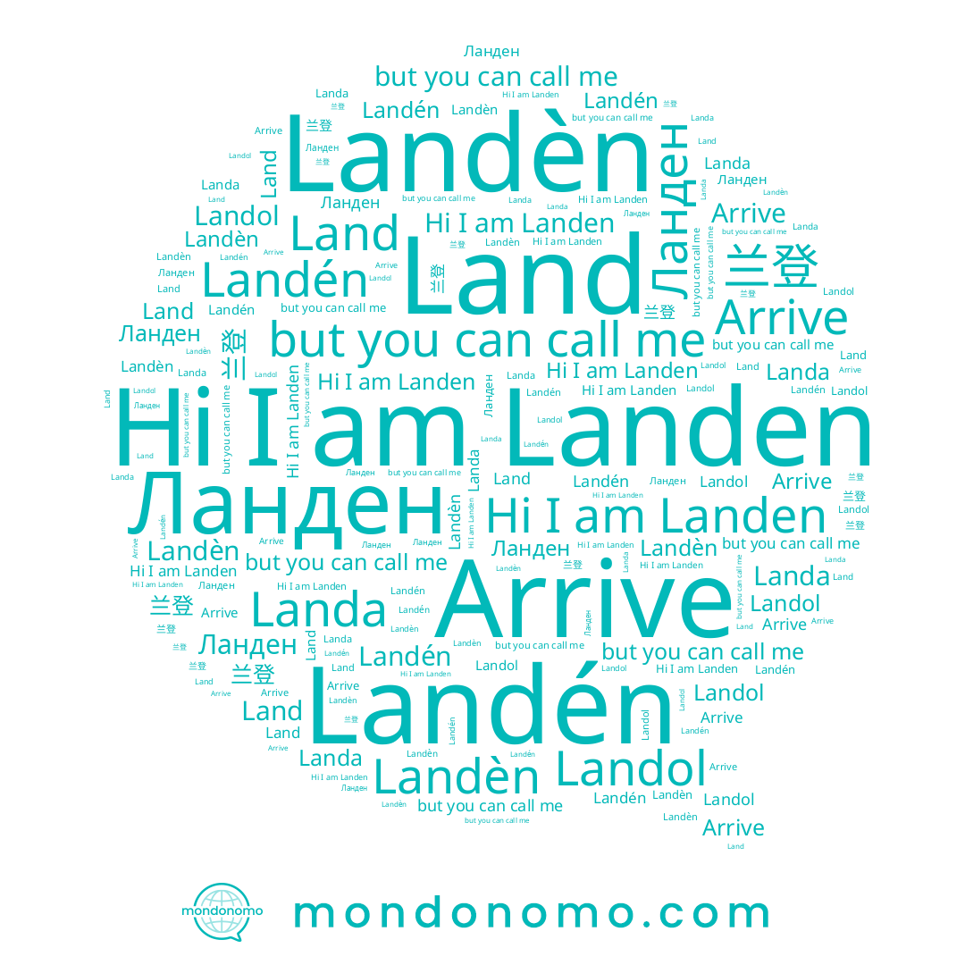name Land, name 兰登, name Landén, name Landol, name Landen, name Ланден, name Landa, name Landèn, name Arrive