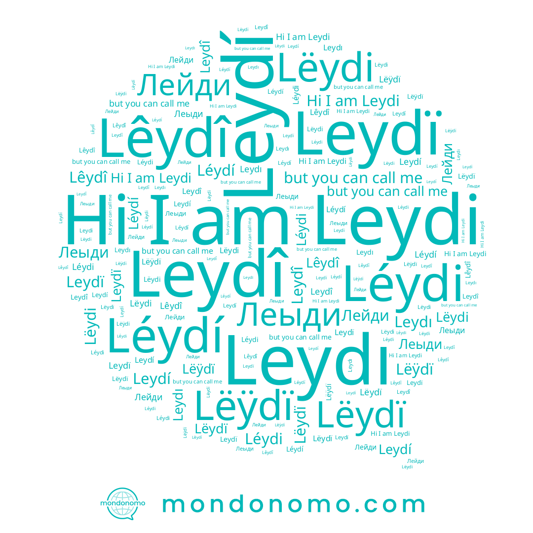 name Léydi, name Lëydi, name Lêydî, name Lëydï, name Leydí, name Leydî, name Leydï, name Léydí, name Leydi, name Lëÿdï, name Леыди, name Leydı