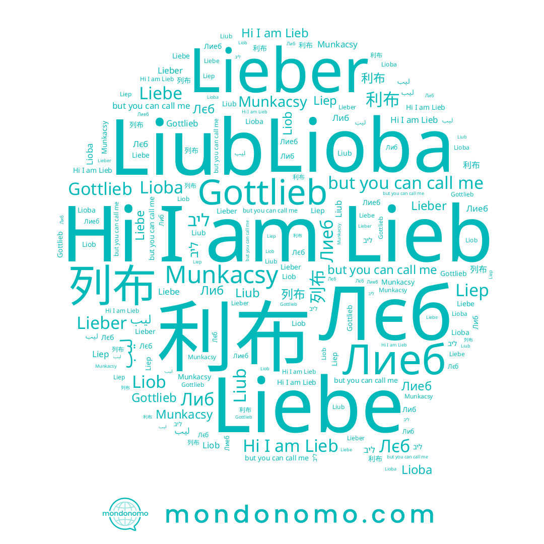 name Lioba, name Лиеб, name Liep, name ليب, name 列布, name Liub, name Либ, name Gottlieb, name Liob, name Liebe, name Lieber, name ליב, name Лєб, name Lieb, name Munkacsy