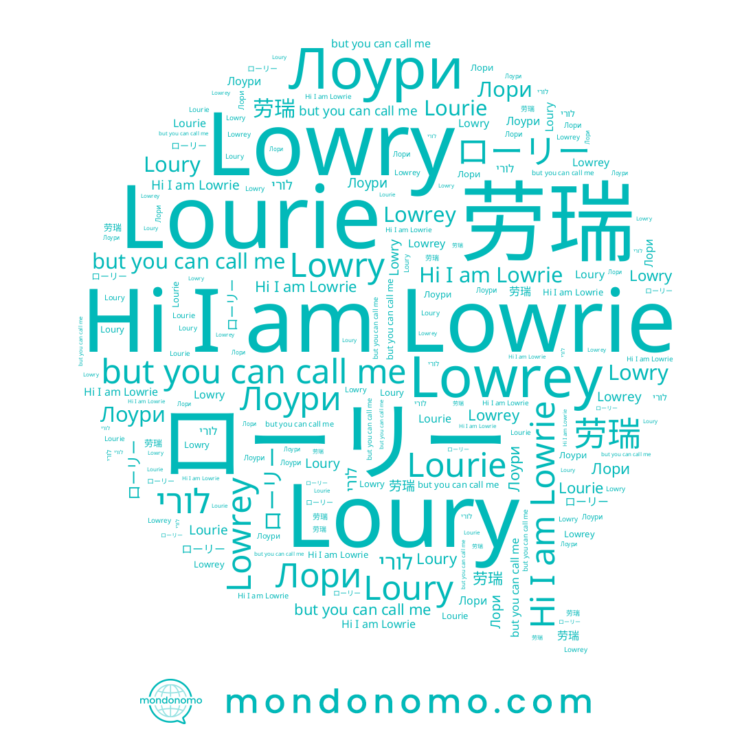 name Lourie, name 劳瑞, name לורי, name Lowrey, name Loury, name Лоури, name Lowrie, name Lowry, name ローリー, name Лори