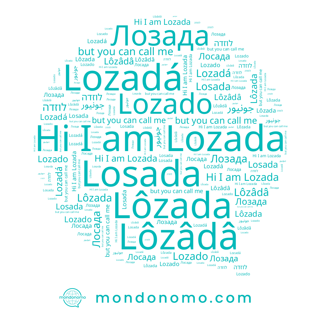 name לוזדה, name Lozado, name جونيور, name Losada, name Lôzâdâ, name Lozada, name Лосада, name Lôzada, name Lozadá, name Лозада