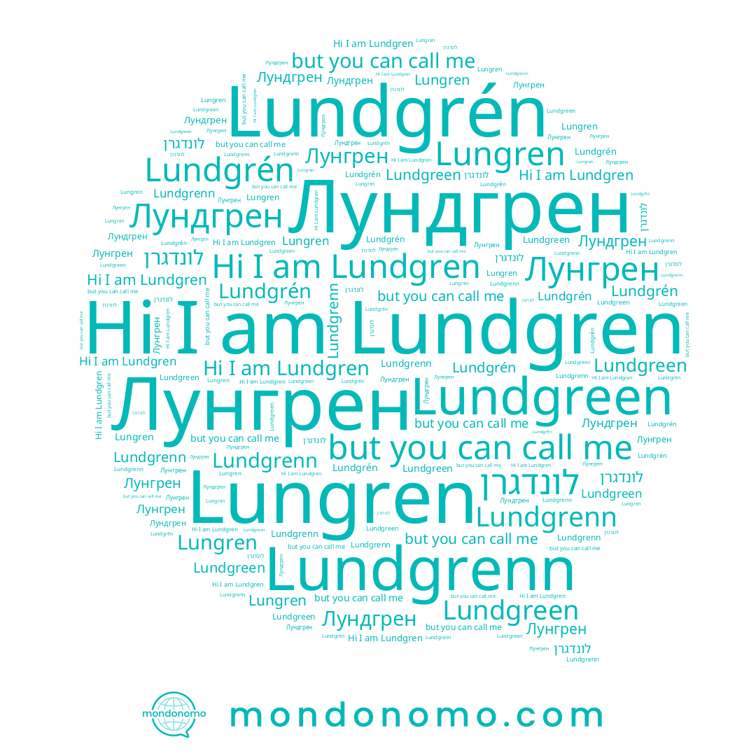 name Lundgrenn, name Lundgreen, name Lundgren, name Lungren, name Лундгрен, name Лунгрен, name Lundgrén, name לונדגרן
