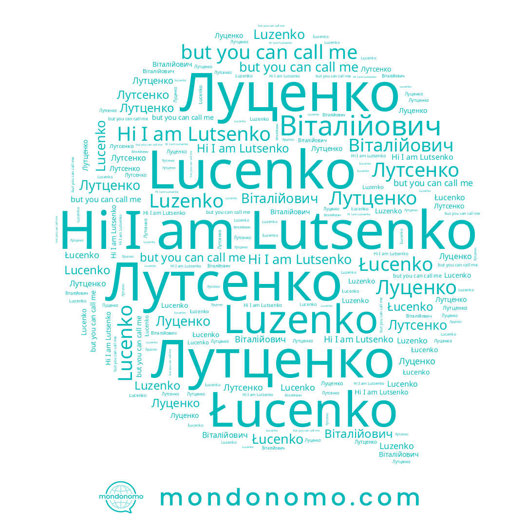 name Lucenko, name Лутсенко, name Łucenko, name Луценко, name Лутценко, name Lutsenko, name Luzenko