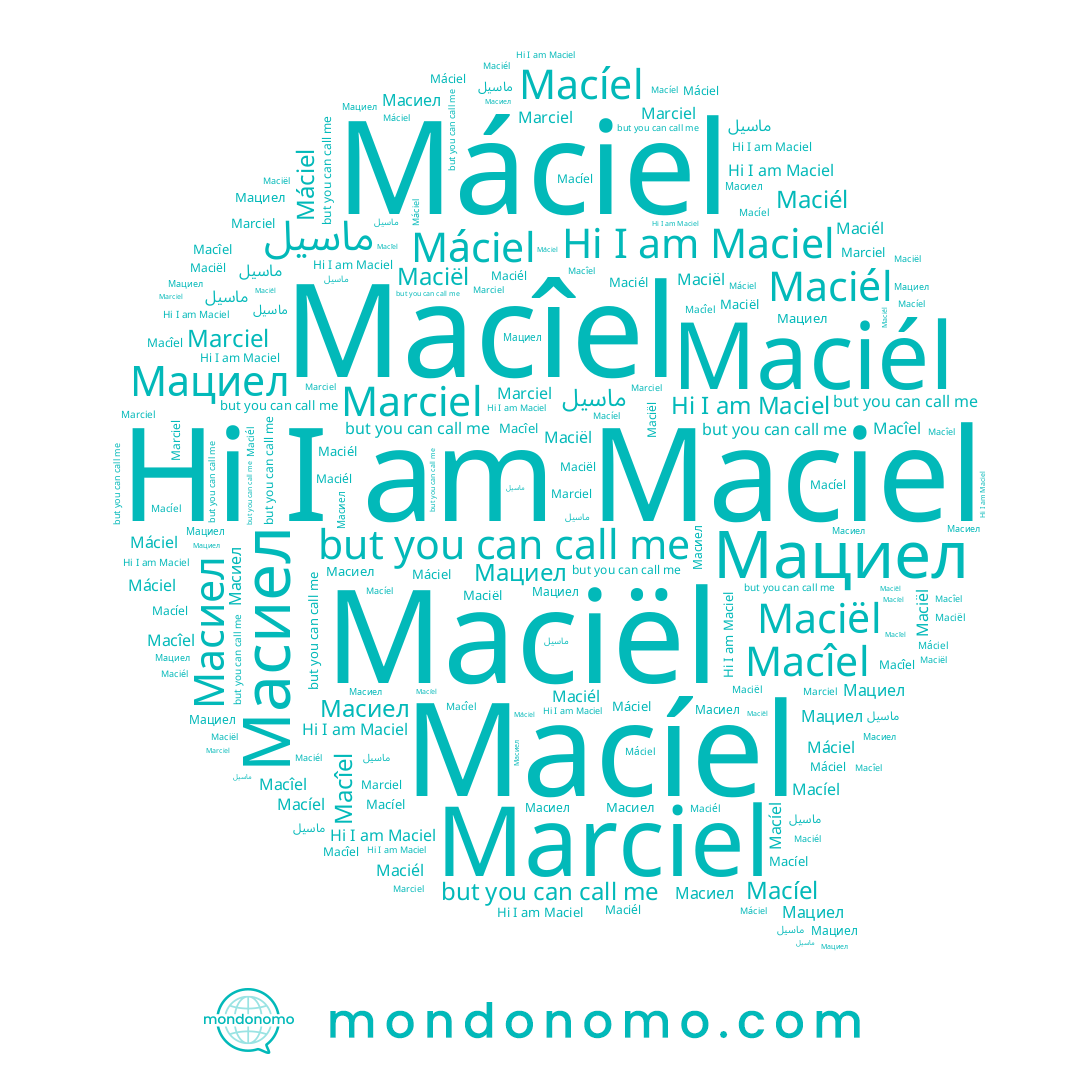 name Máciel, name Maciél, name Maciël, name Мациел, name Macîel, name Marciel, name Maciel, name Macíel