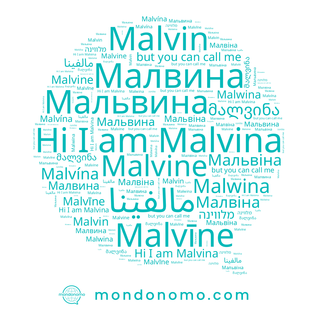 name Malvīne, name Малвіна, name מלווינה, name Мальвина, name Malwina, name Малвина, name Malvina, name مالفينا, name Мальвіна, name Malvin, name Malvína, name Malvine