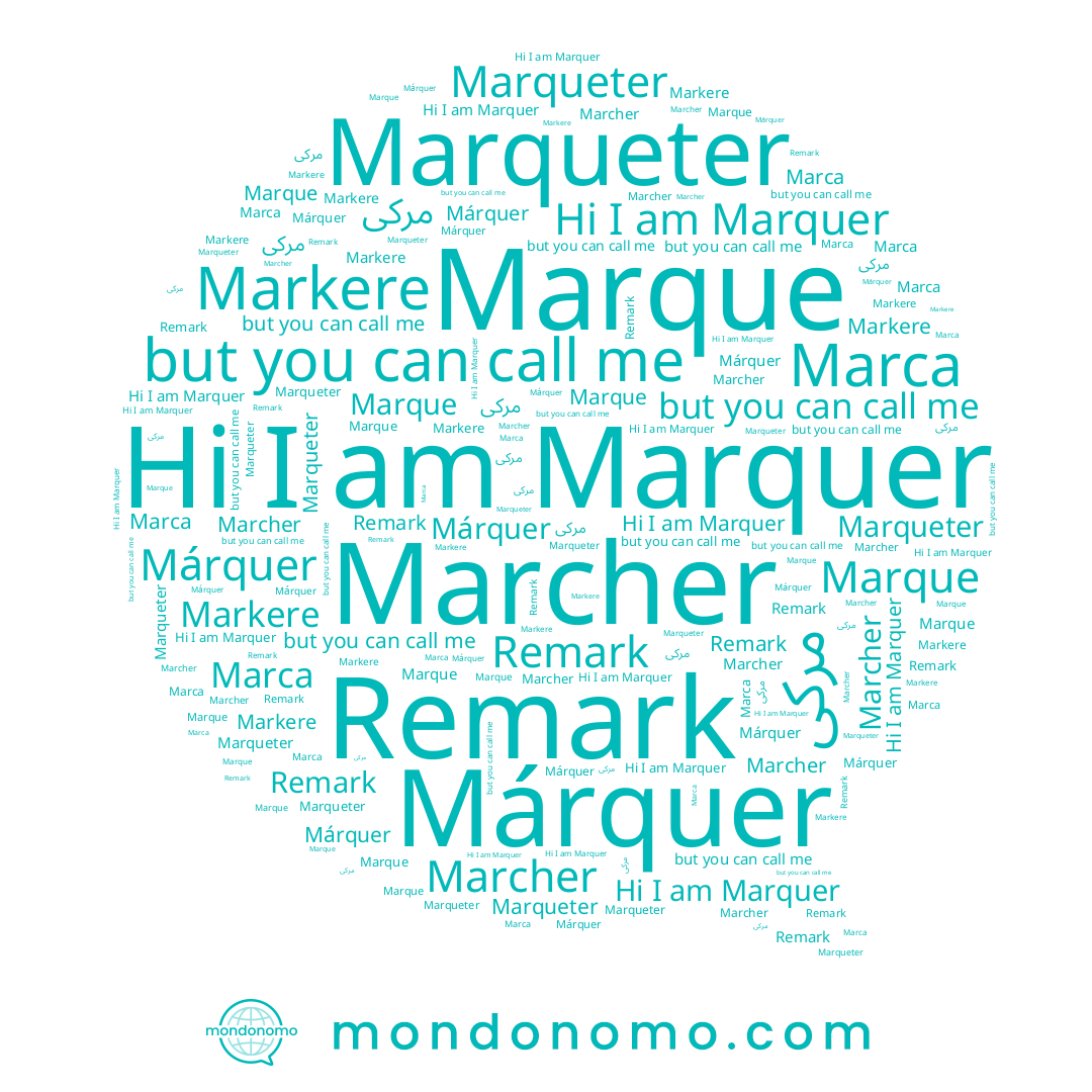 name Remark, name Marqueter, name Markere, name Márquer, name Marcher, name Marca, name Marquer, name Marque