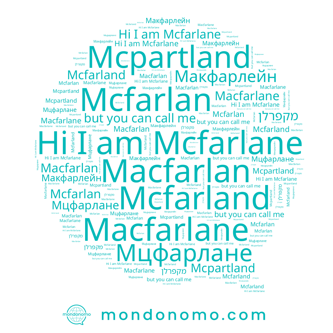 name Mcfarlane, name Macfarlan, name Macfarlane, name Макфарлейн, name Мцфарлане, name Mcpartland, name Mcfarlan, name מקפרלן, name Mcfarland