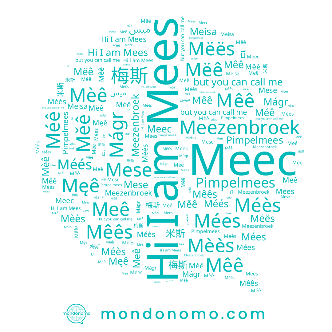 name Mées, name Mèê, name Mëës, name Меес, name Méê, name Pimpelmees, name Meezenbroek, name มี, name Ｍêê, name Męê, name Mèès, name Mëê, name Méés, name Mees, name Měê, name ميس, name 米斯, name Meisa, name Méès, name Mese, name Mêê, name Mêês, name Meê, name 梅斯