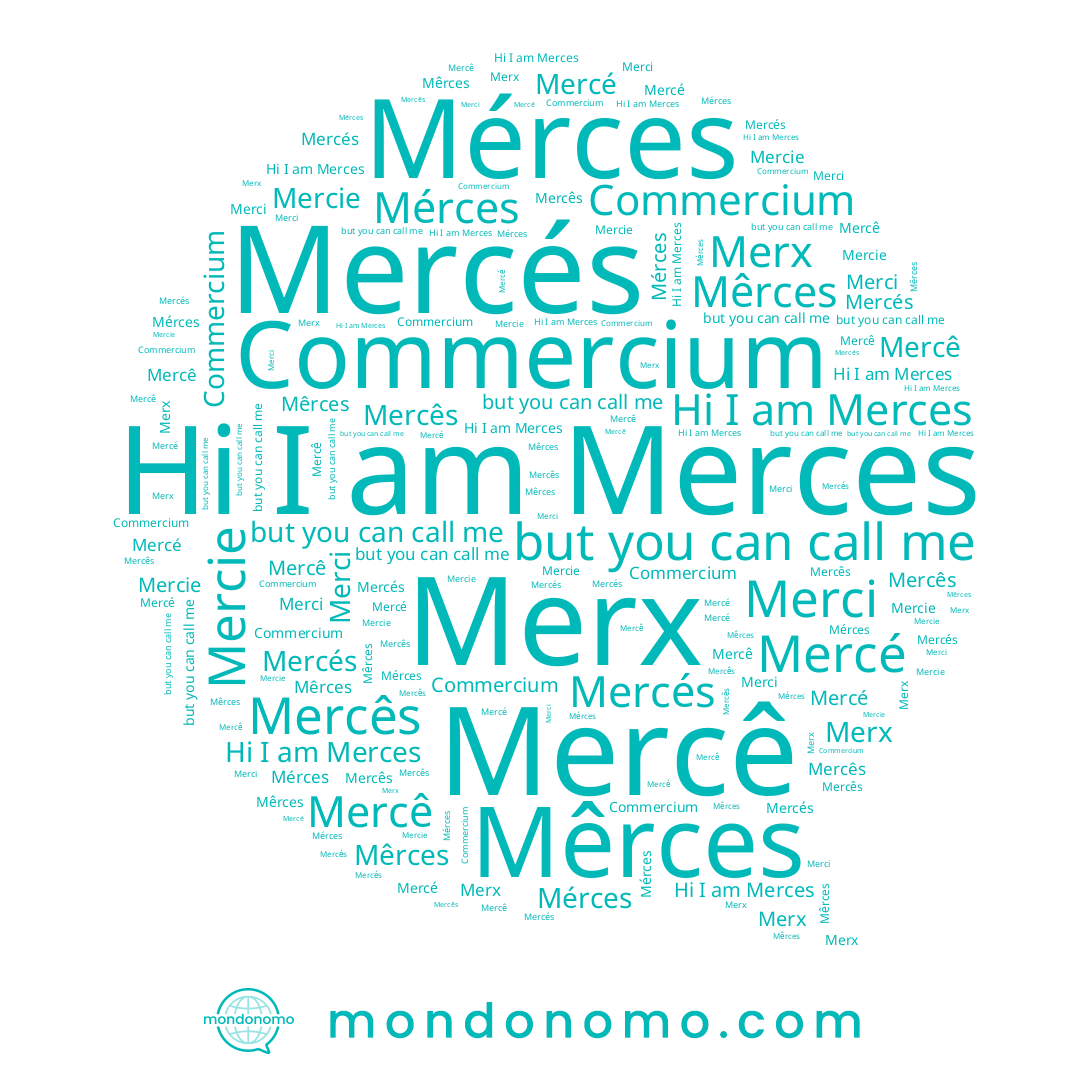 name Mercés, name Mercé, name Mercê, name Merx, name Mérces, name Merces, name Mercês, name Mêrces, name Mercie