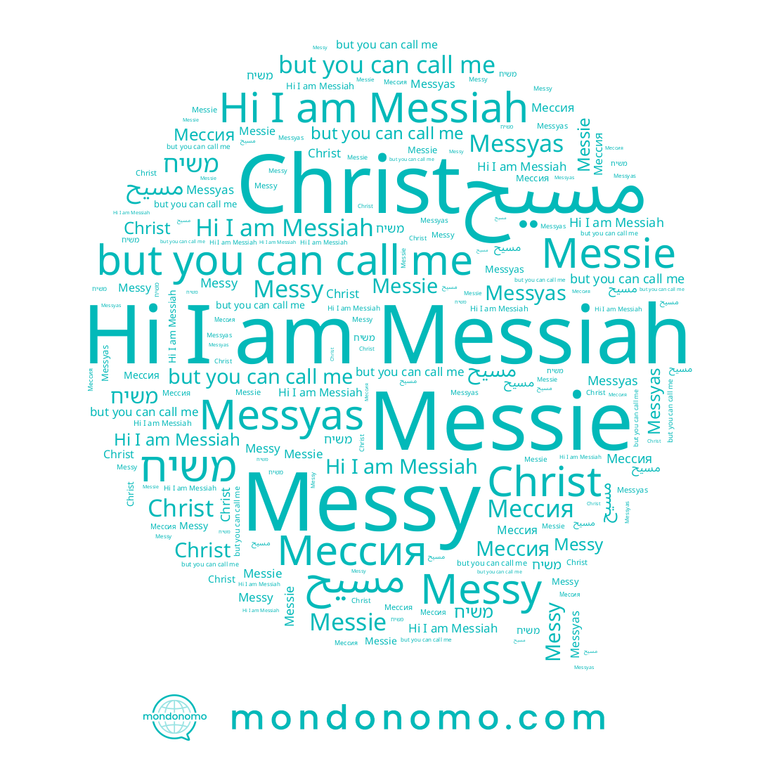 name مسيح, name משיח, name Messie, name Messyas, name Messy, name Messiah, name Мессия, name Christ