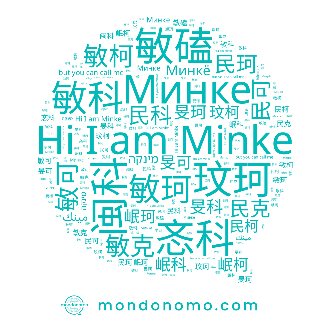 name Минкё, name 岷科, name Минке, name 敏珂, name 忞科, name Minke, name 闽科, name 敏克, name 敏錒, name 民科, name 玟柯, name 旻科, name 岷柯, name 敏科, name 敏柯, name 旻珂, name 民柯, name 岷珂, name 敏可, name 敏磕, name 民可, name 敏轲, name 民珂, name 民克, name 玟珂, name 旻可