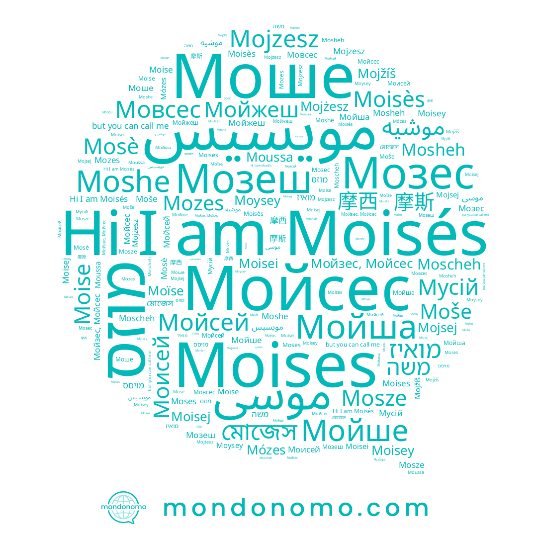 name Moisej, name Mojżesz, name Moisés, name Мовсес, name موسى, name Moïse, name 摩斯, name Moises, name Моисей, name Мусій, name Mojsej, name Моше, name মোজেস, name Moisès, name Mosze, name Мойзес, Мойсес, name Moussa, name משה, name Moscheh, name Moses, name Мойжеш, name Мойсей, name מויסס, name Мозеш, name Mojzesz, name מואיז, name מוזס, name 摩西, name Мойсес, name Moysey, name Mojžíš, name Moise, name Moisey, name Moše, name Mózes, name Moshe, name Mozes, name Мойша, name موشيه, name Мойше, name Mosè, name Moisei, name Мозес, name Mosheh